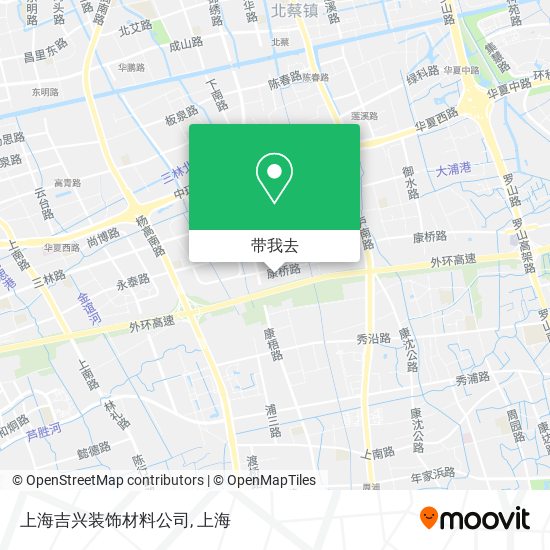 上海吉兴装饰材料公司地图