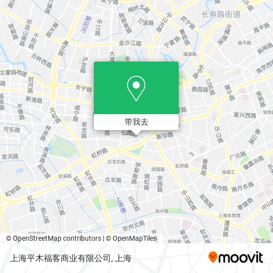 上海平木福客商业有限公司地图