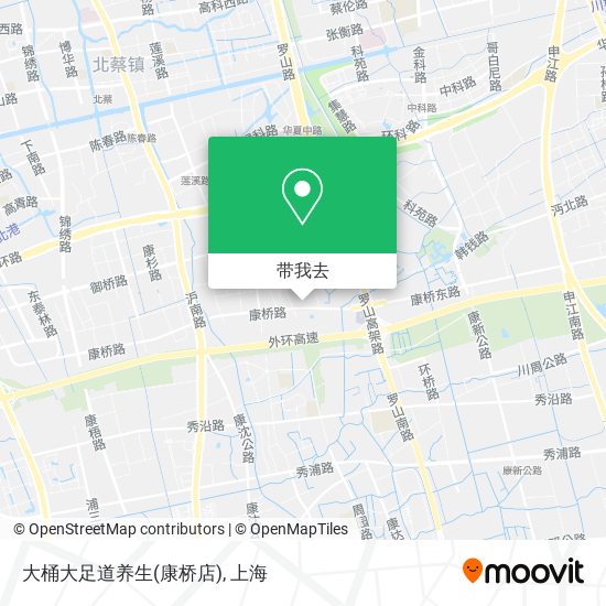 大桶大足道养生(康桥店)地图