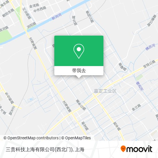 三贵科技上海有限公司(西北门)地图