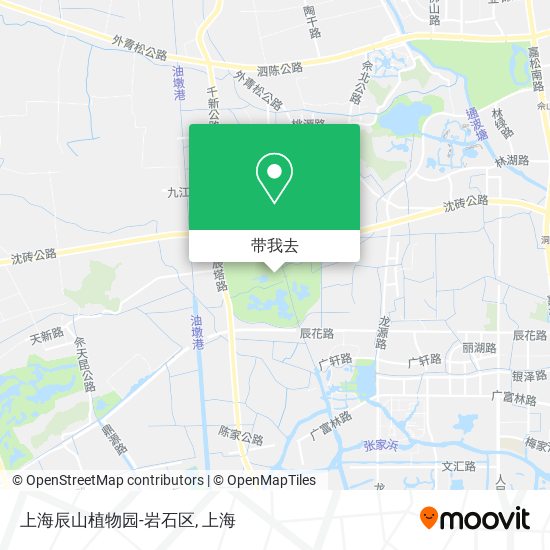 上海辰山植物园-岩石区地图