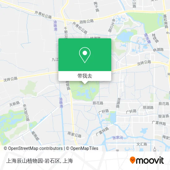 上海辰山植物园-岩石区地图
