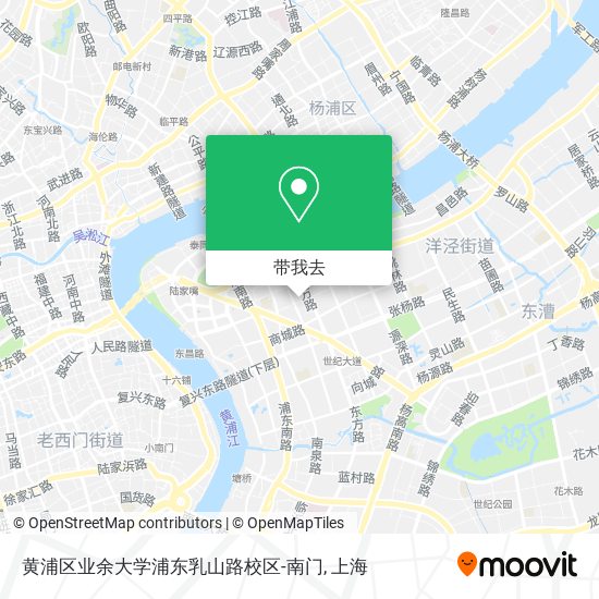 黄浦区业余大学浦东乳山路校区-南门地图