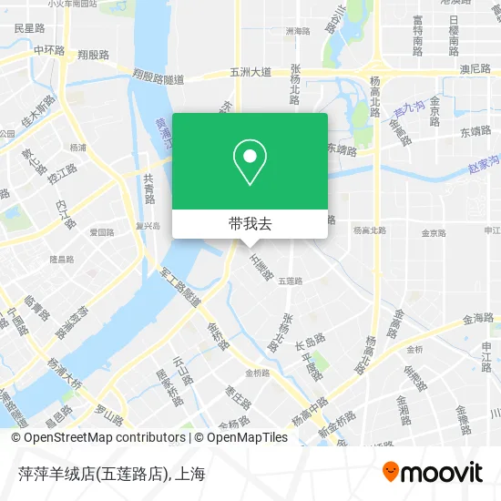 萍萍羊绒店(五莲路店)地图