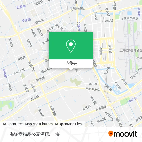 上海铂竞精品公寓酒店地图