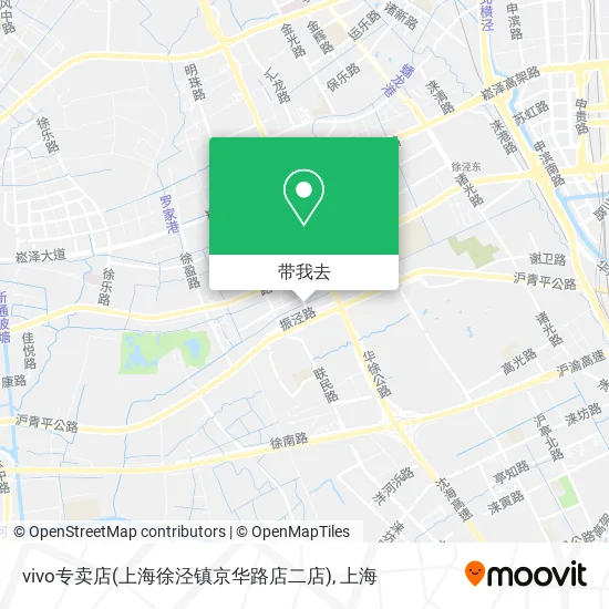 vivo专卖店(上海徐泾镇京华路店二店)地图