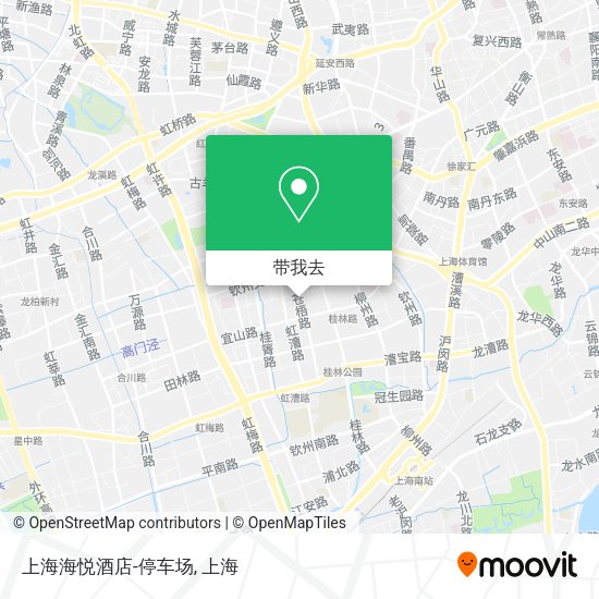 上海海悦酒店-停车场地图