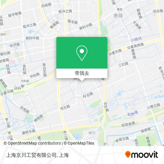 上海京川工贸有限公司地图