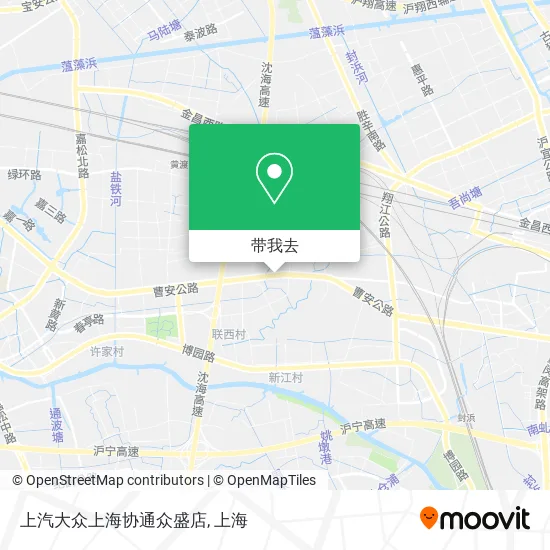 上汽大众上海协通众盛店地图