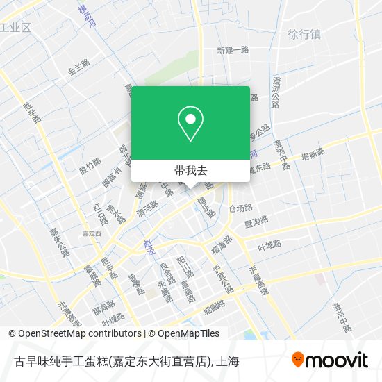 古早味纯手工蛋糕(嘉定东大街直营店)地图