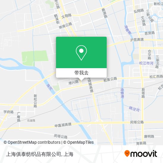 上海俱泰纺织品有限公司地图