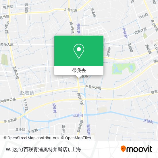 W. 达点(百联青浦奥特莱斯店)地图