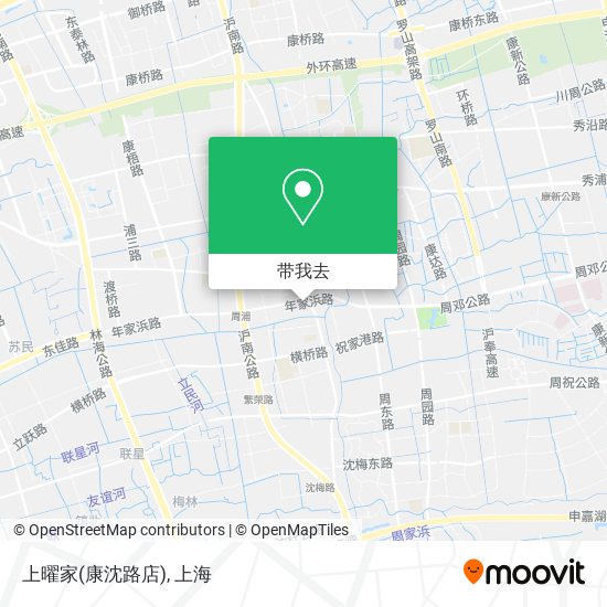 上曜家(康沈路店)地图