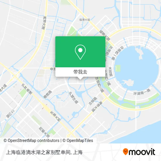 上海临港滴水湖之家别墅单间地图