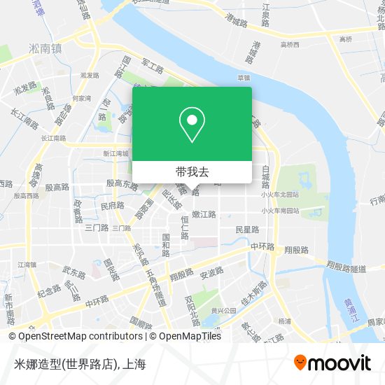 米娜造型(世界路店)地图