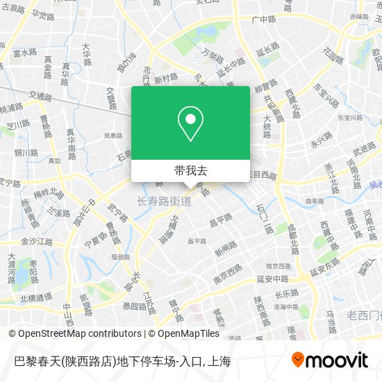 巴黎春天(陕西路店)地下停车场-入口地图
