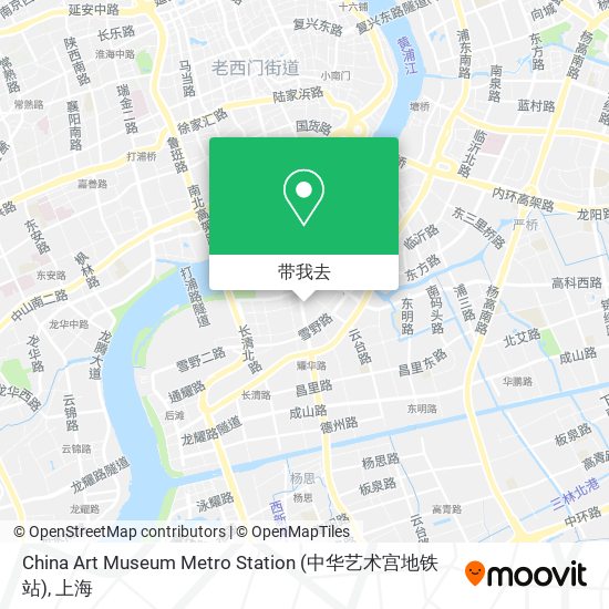 China Art Museum Metro Station (中华艺术宫地铁站)地图