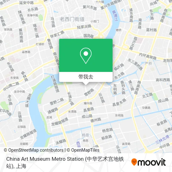 China Art Museum Metro Station (中华艺术宫地铁站)地图