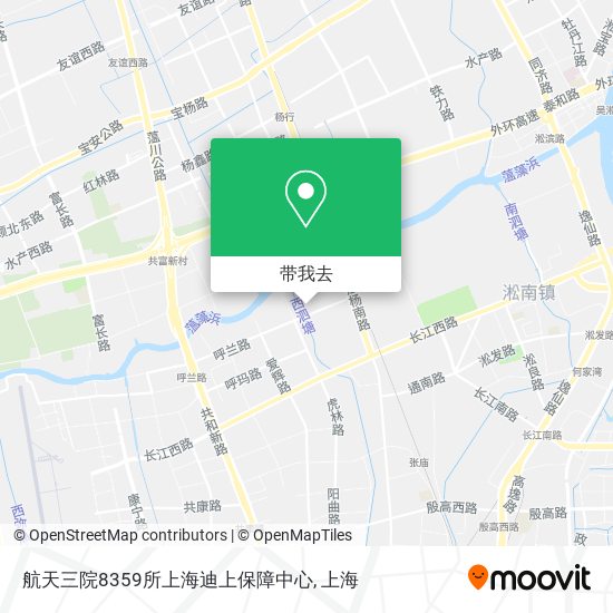 航天三院8359所上海迪上保障中心地图