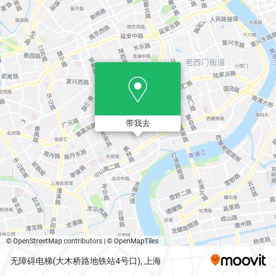 无障碍电梯(大木桥路地铁站4号口)地图