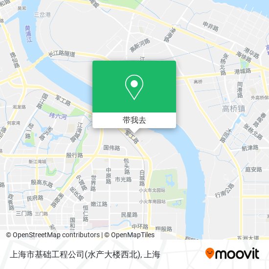 上海市基础工程公司(水产大楼西北)地图