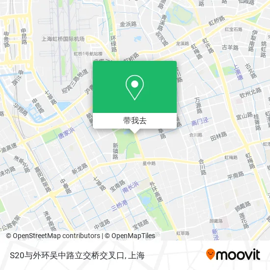S20与外环吴中路立交桥交叉口地图