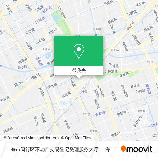 上海市闵行区不动产交易登记受理服务大厅地图