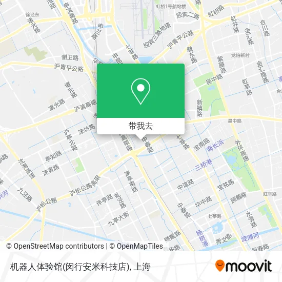 机器人体验馆(闵行安米科技店)地图