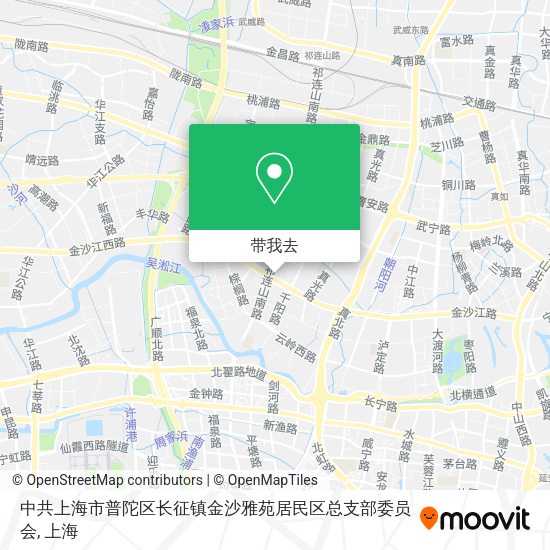 中共上海市普陀区长征镇金沙雅苑居民区总支部委员会地图