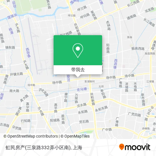 虹民房产(三泉路332弄小区南)地图