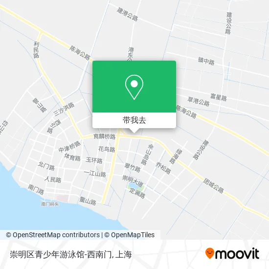 崇明区青少年游泳馆-西南门地图