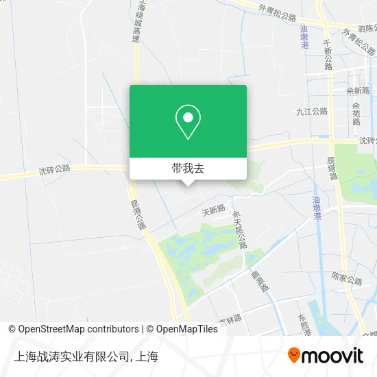上海战涛实业有限公司地图