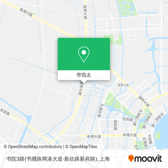 书院3路(书塘路两港大道-新欣路新府路)地图