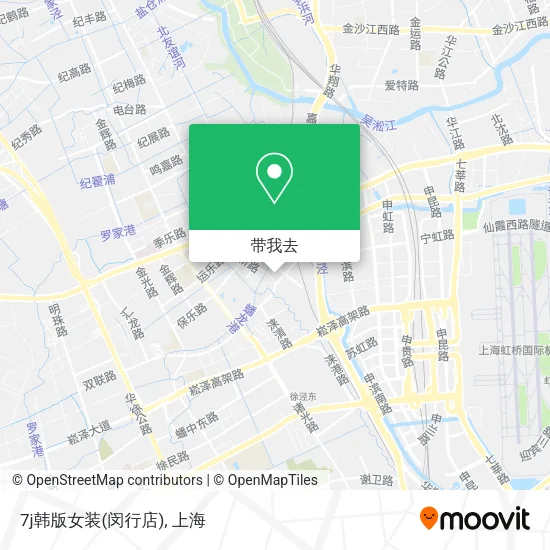 7j韩版女装(闵行店)地图
