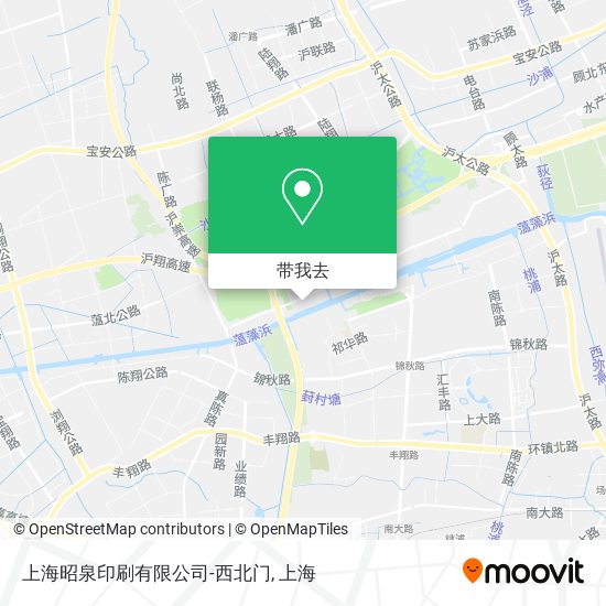 上海昭泉印刷有限公司-西北门地图