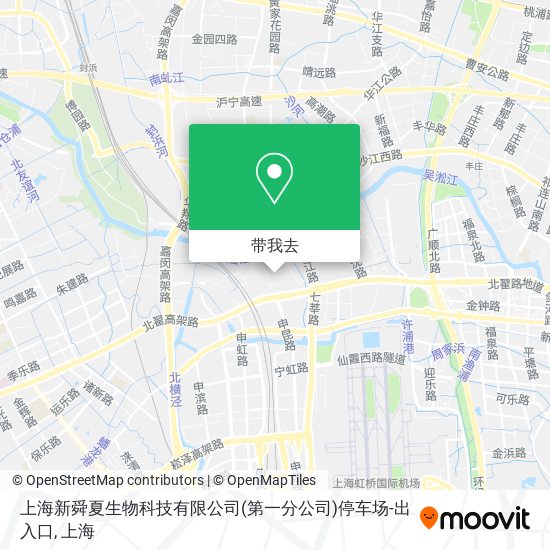 上海新舜夏生物科技有限公司(第一分公司)停车场-出入口地图