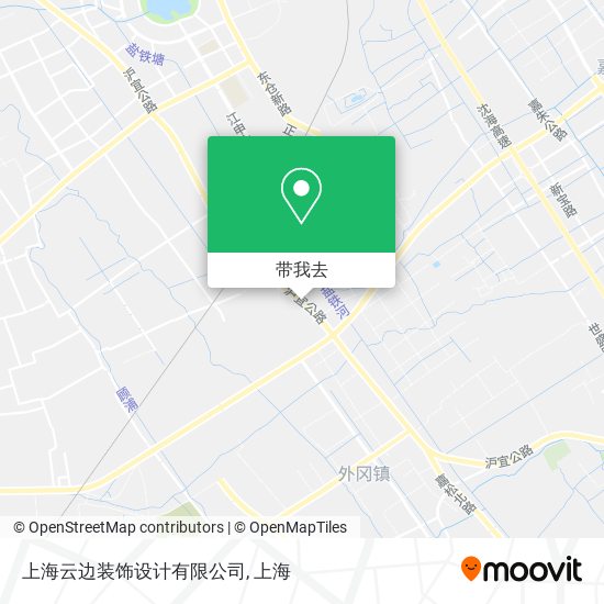 上海云边装饰设计有限公司地图