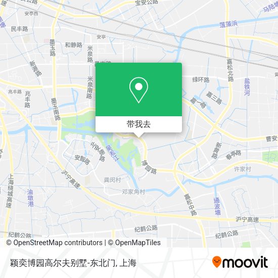 颖奕博园高尔夫别墅-东北门地图