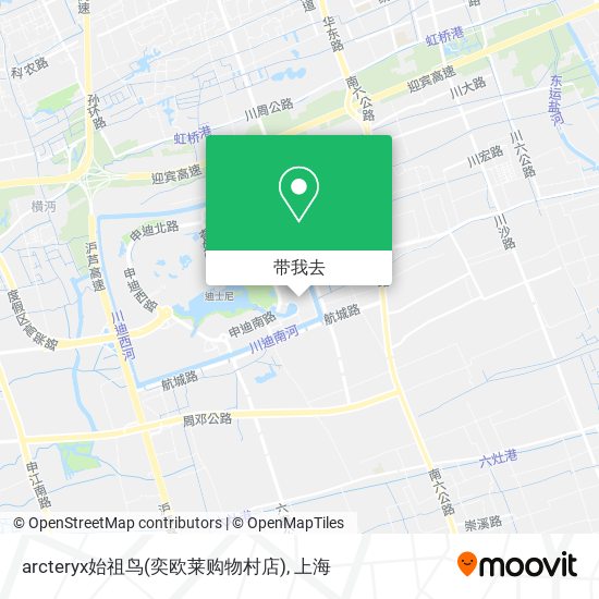 arcteryx始祖鸟(奕欧莱购物村店)地图
