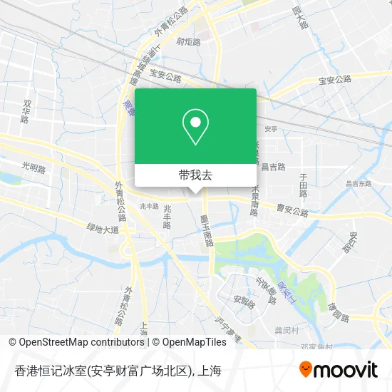 香港恒记冰室(安亭财富广场北区)地图