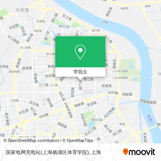 国家电网充电站(上海杨浦区体育学院)地图