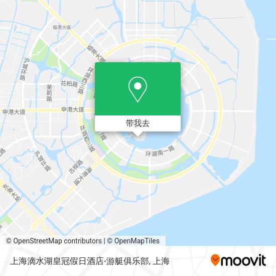 上海滴水湖皇冠假日酒店-游艇俱乐部地图