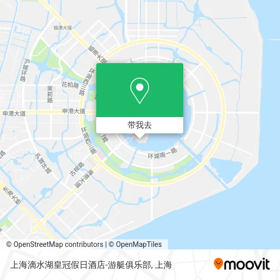 上海滴水湖皇冠假日酒店-游艇俱乐部地图