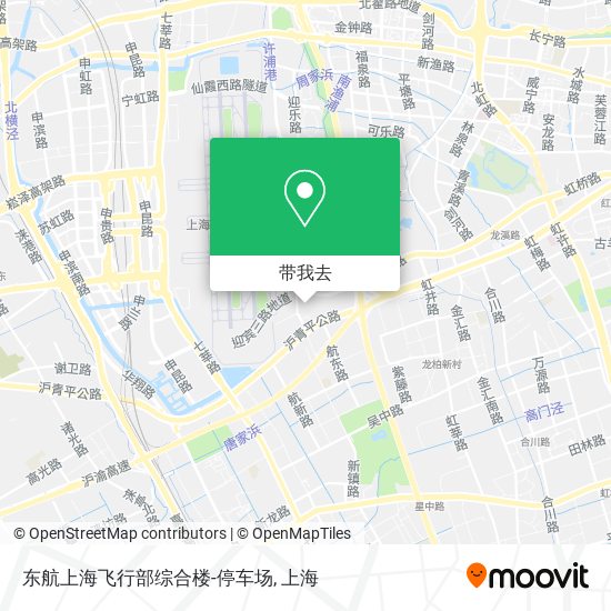东航上海飞行部综合楼-停车场地图