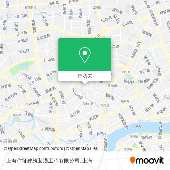 上海住征建筑装潢工程有限公司地图