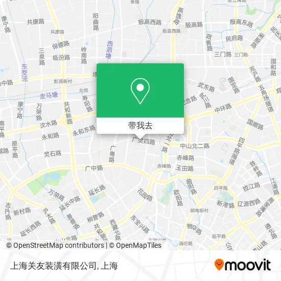 上海关友装潢有限公司地图