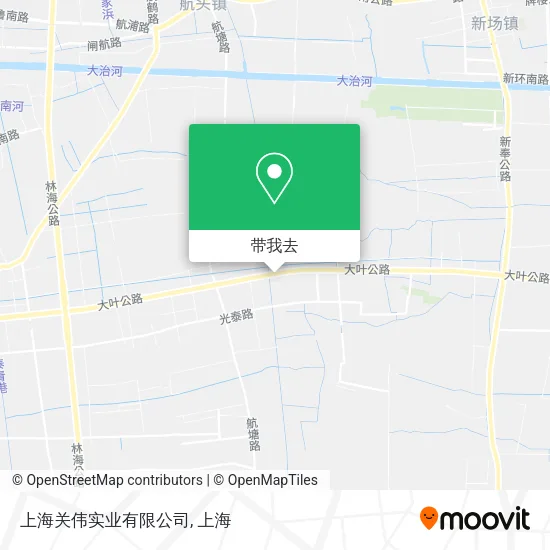上海关伟实业有限公司地图