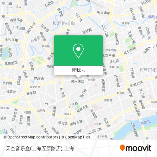 天空音乐盒(上海五原路店)地图