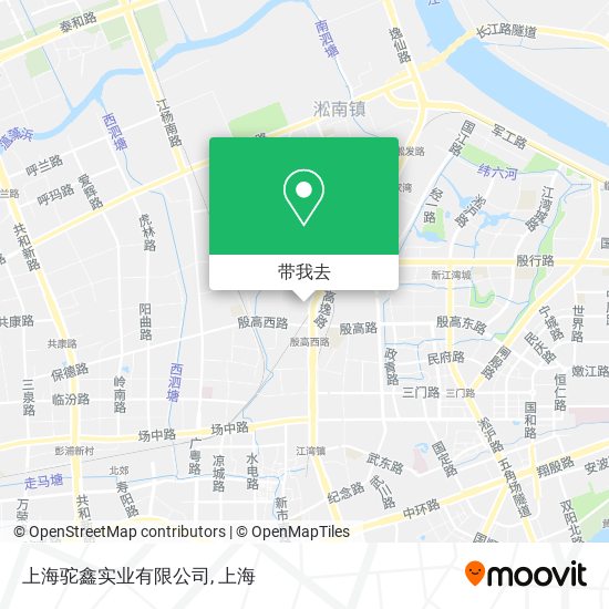 上海驼鑫实业有限公司地图