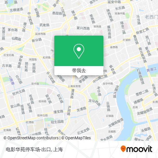 电影华苑停车场-出口地图